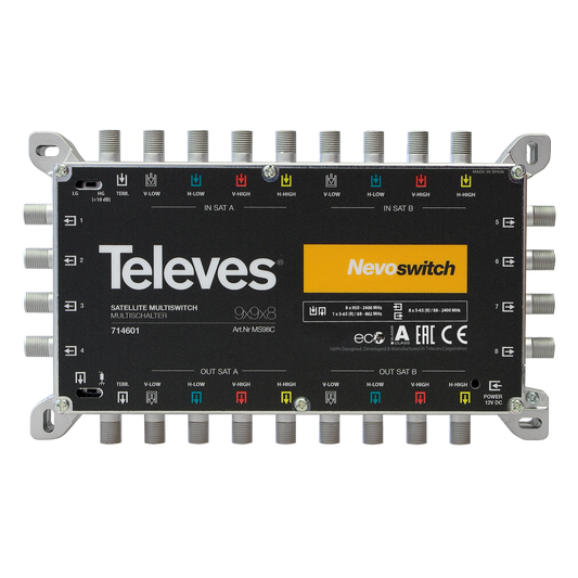 Televes MS98C NEVO-Multischalter 9 in 8 kaskadierbar